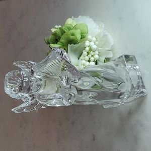 Vintage Mikasa Crystal Angel with Harp